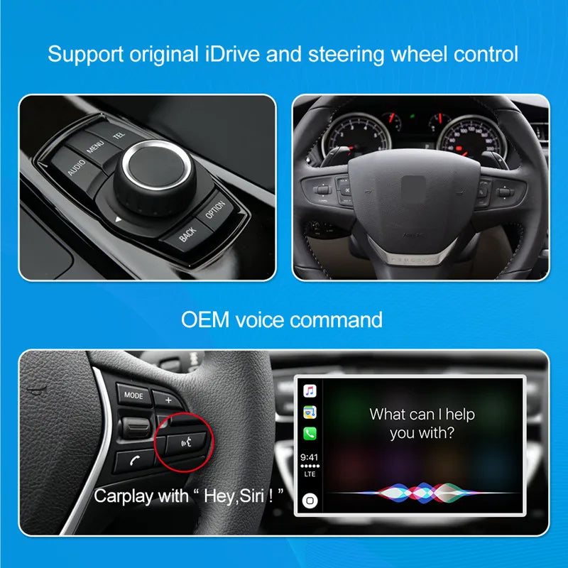 Wireless Apple CarPlay Module Android Auto Decoder for Peugeot 308 SMEG,408,C5,C6,C4 Sega 4008+ Picasso DS4 DS3 Citroen C4 cactus anno