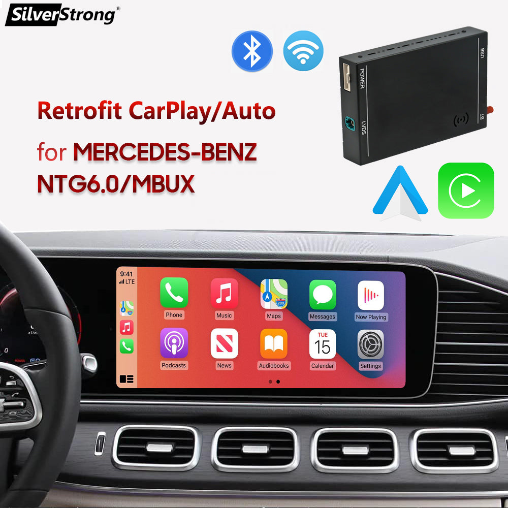 Wireless CarPlay Module For Mercedes NTG6.0 Android Auto W118 A180 A200 A45 A63 GLA CLA W176 B200 B180 W117 W213 W206 W222