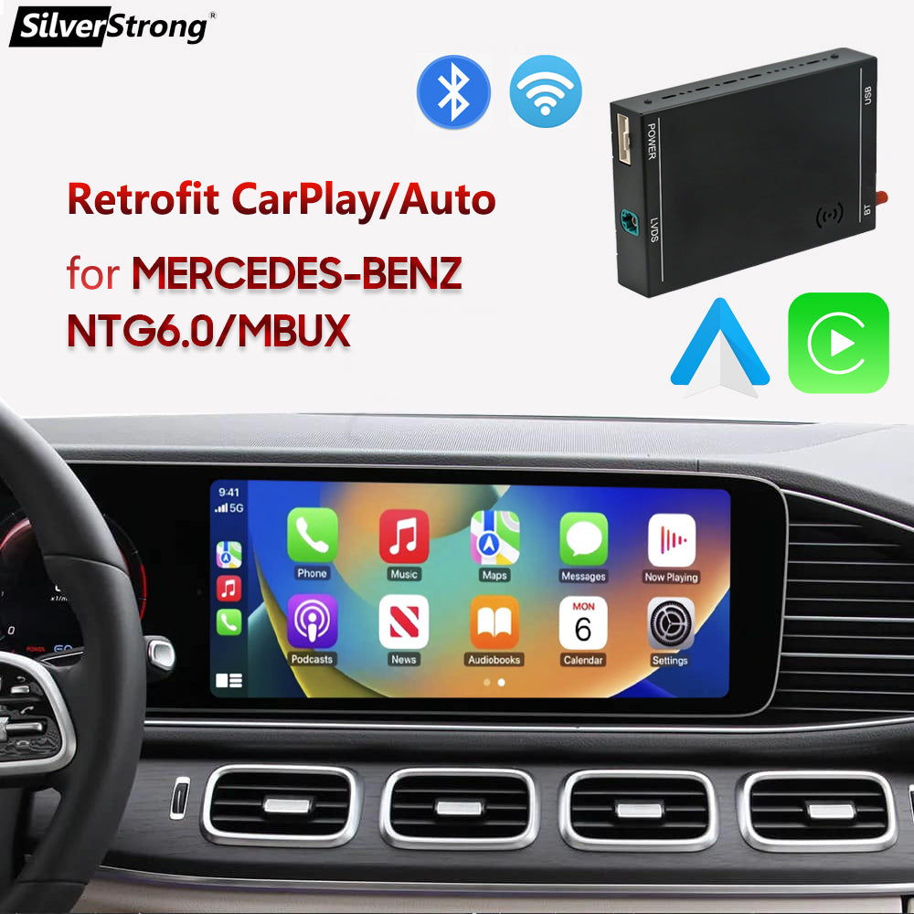 Wireless CarPlay Module For Mercedes NTG6.0 Android Auto W118 A180 A200 A45 A63 GLA CLA W176 B200 B180 W117 W213 W206 W222