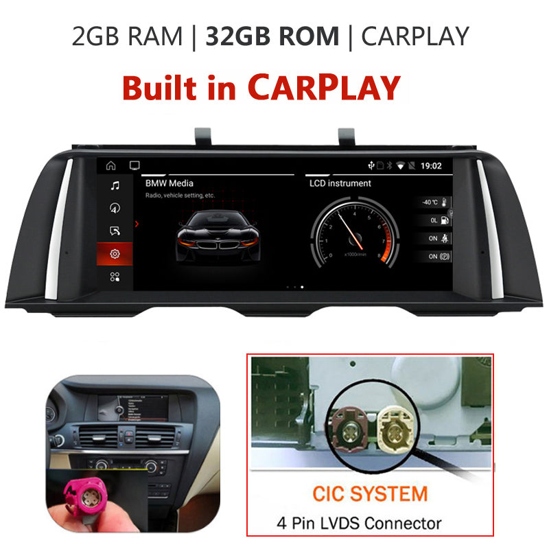 Free Shipping 10.25 Inch Android 10.0 Car DVD for F10 F11 2010-2016 CIC NBT Auto Radio BT GPS Navigation Multimedia Mirrorlink Carplay