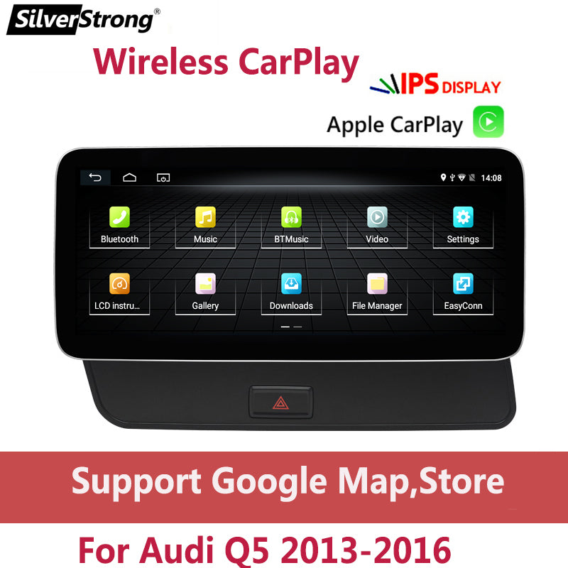 Free Shipping 10.25 inch IPS Touch Screen Stereo Car Head Unit Radio for Audi Q5 2013-2016 Radio GPS Navigation auto Stereo no 2 Din 2din DVD