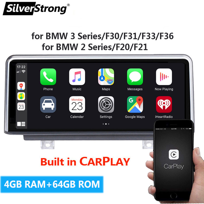 Free Shipping 4G+64GB CarPlay,Android10,Car Multimedia Player,for BMW F30 F20 F31 F21 F32 F33 F36,1/2/3/4 series,NBT System,Autoradio GPS