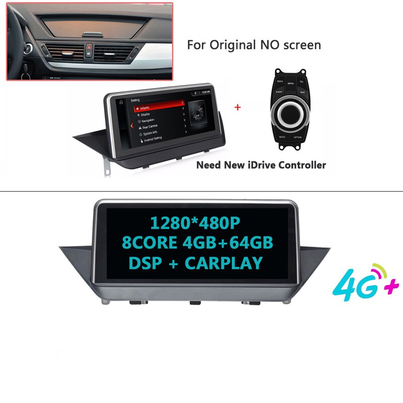 Free Shipping 8CORE 6G 128GB ROM 10.25 inch IPS E84 Android Multimedia player For BMW X1 E84 2009-2015 GPS Navigation AutoRadio System iDrive SWC