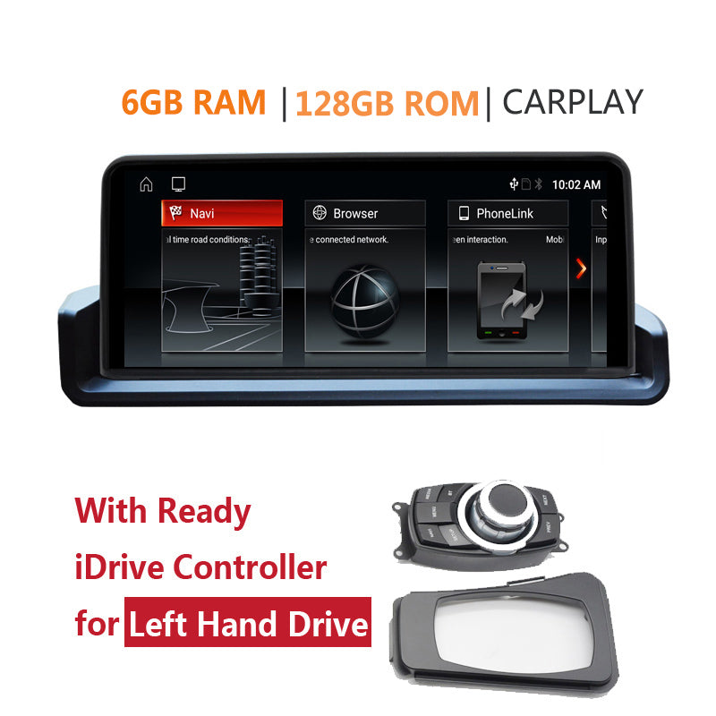 Free Shipping CarPlay,Android E90 E91 E92 E93 Multimedia Player for BMW 320/325/330/M3,iDrive Controller Support,Left Hand Drive