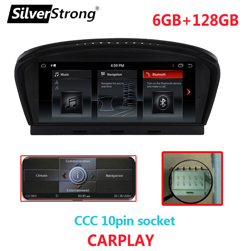 Free Shipping Android 10 E60 Android Multimedia Player for BMW 5 Series E60 E61 E63 E64 E90 E91 E92 525 530 CCC CIC iDrive 720P Camera support