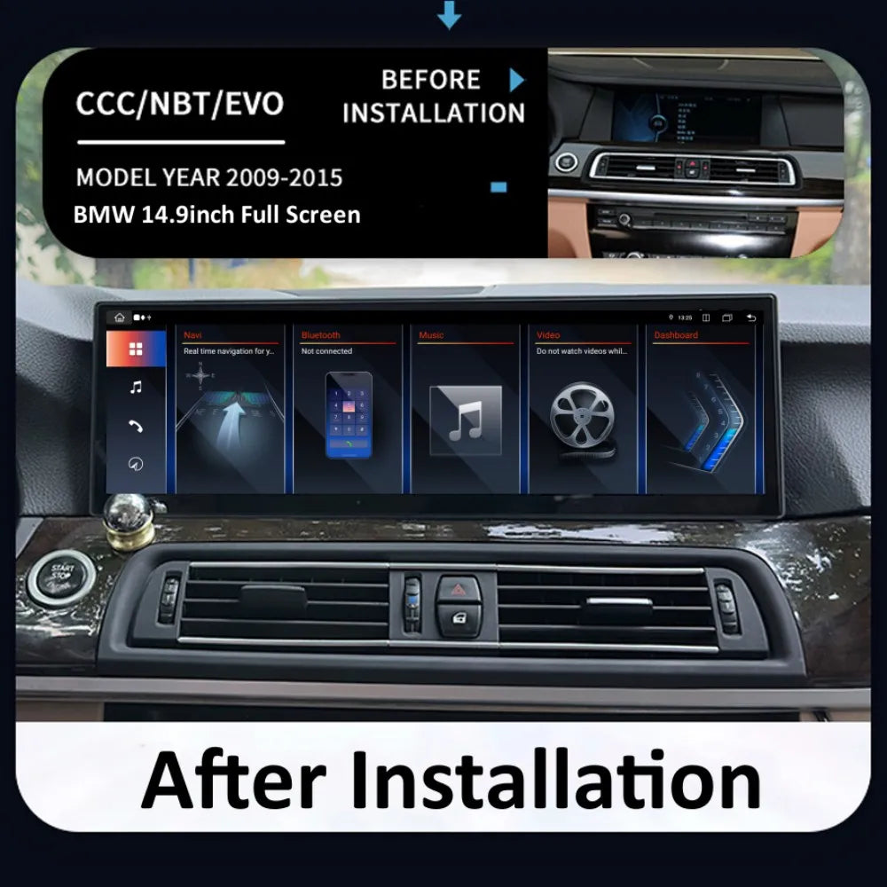 14.9inch New OEM Design Car Stereo Multimedia For BMW 3 Series F30 F31 F32 ID8 GPS Navigation Auto Radio Headunit Carplay player