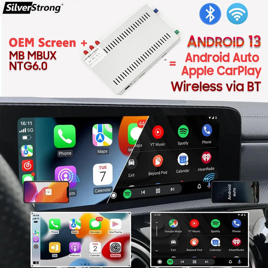 Android 13 MMI Upgrade for Mercedes NTG6.0 Android Auto W118 A180 A200 A45 A63 GLA CLA W176 B200 B180 qualcomm snapdragon 665