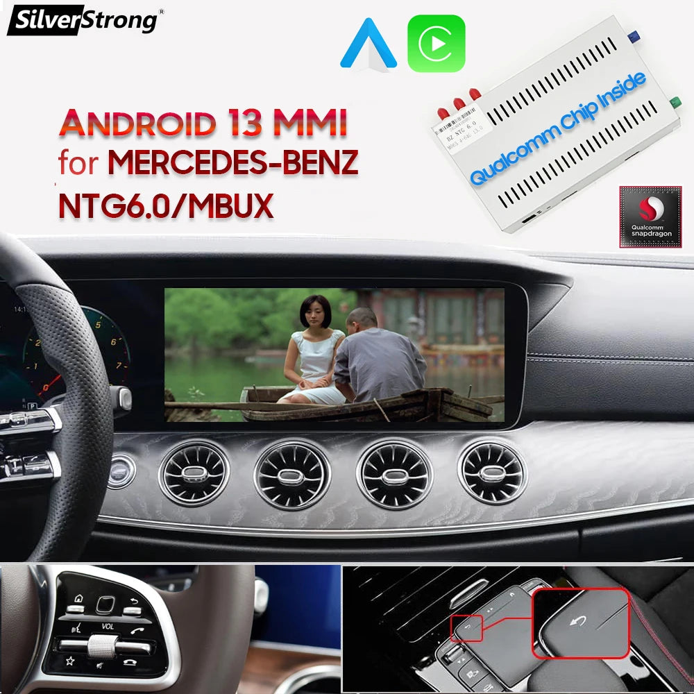 Android 13 MMI Upgrade for Mercedes NTG6.0 Android Auto W118 A180 A200 A45 A63 GLA CLA W176 B200 B180 qualcomm snapdragon 665