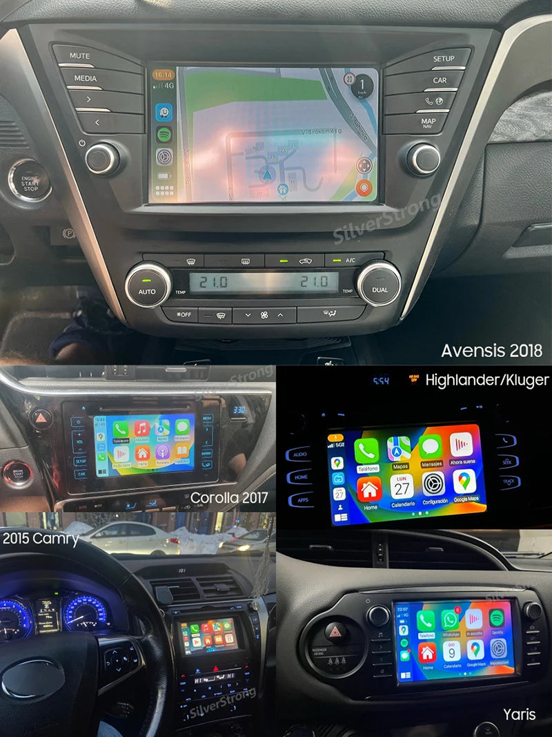 CarPlay Module Sienta Corolla Altis,Ativ,CHR,Crysta,Veloz Android Auto CHR,Hilux,Fortuner,4runner AirPlay for TOYOTA 2014-2019