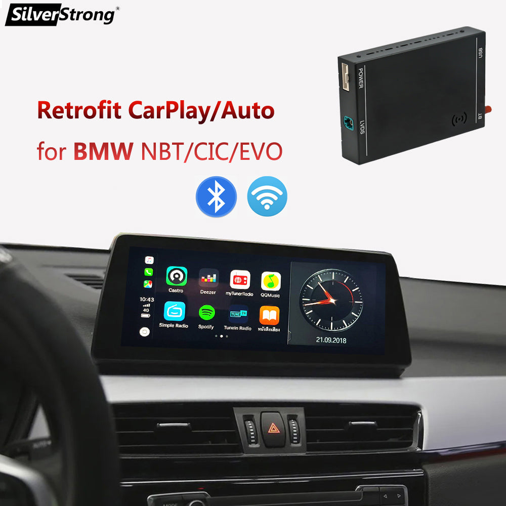 Wireless CIC CarPlay for BMW,Bluetooth Android Auto F10 F01 F02 F06 E60 E70 E71 E61 E87 E88 E89 1/2/3/4/5/7 series