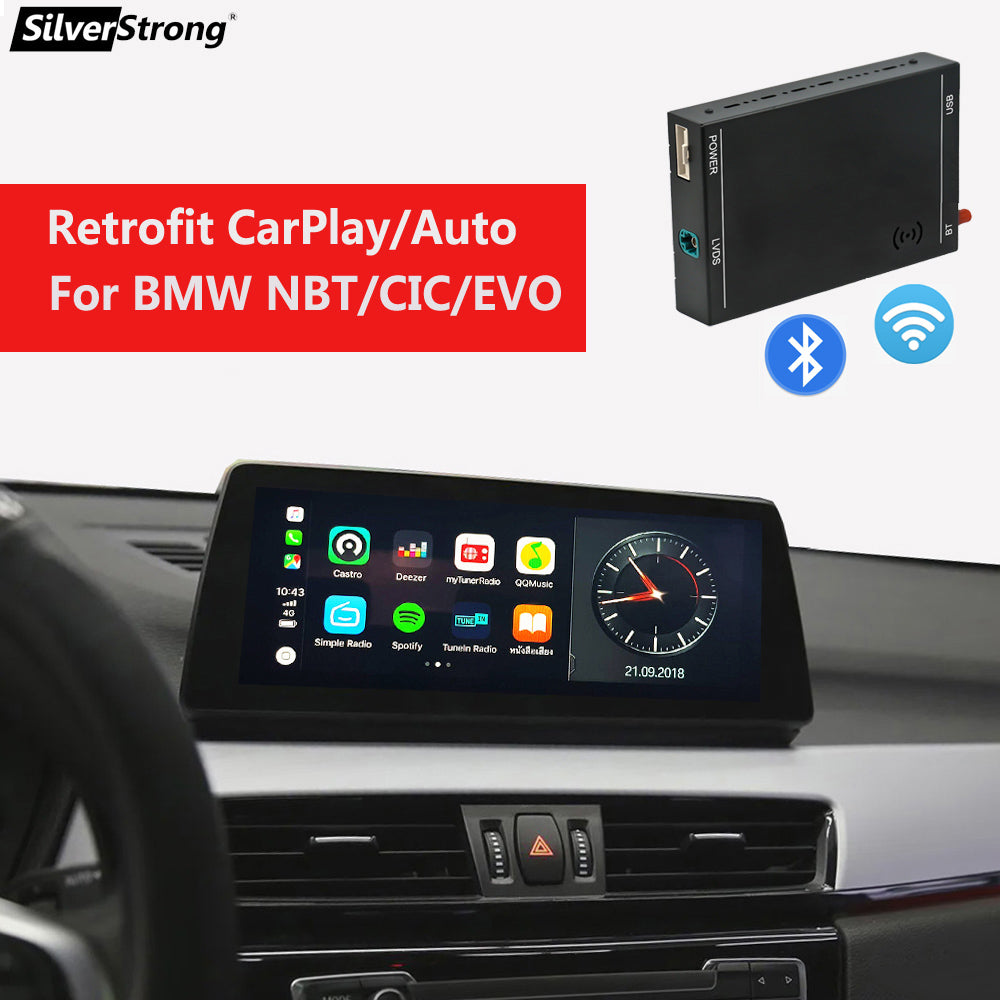 Wireless CIC CarPlay Module for BMW,Bluetooth Android Auto F10 F01 F02 F06 E60 E70 E71 E61 E87 E88 E89 1/2/3/4/5/7 series