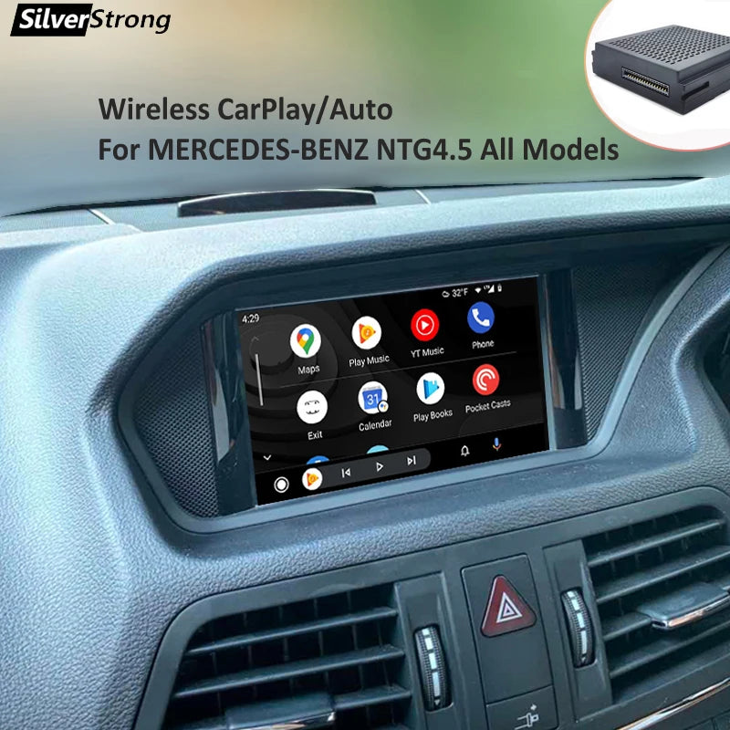 Wireless Carplay Becker For Mercedes Benz NTG4.5 A B C E CLA GLA GLK ML SL with Android Auto Mirrorlink Netflix Module