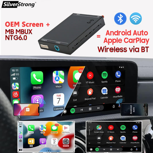 Wireless CarPlay Module For Mercedes NTG6.0 Android Auto W118 A180 A200 A45 A63 GLA CLA W176 B200 B180 W117 W213 W206 W222