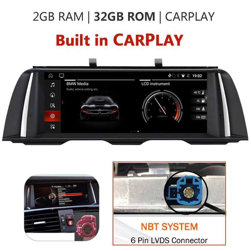 Free Shipping 10.25 Inch Android 10.0 Car DVD for F10 F11 2010-2016 CIC NBT Auto Radio BT GPS Navigation Multimedia Mirrorlink Carplay