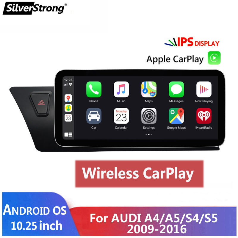 Free Shipping 10.25inch IPS Screen Android 10 Car Multimedia for Audi A4 B8 A4L 2009-2016 Radio GPS Navigation Bluetooth Wifi Mirrorlink