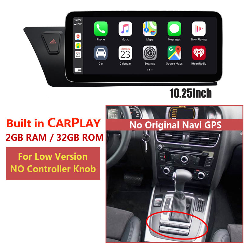 Free Shipping 10.25inch IPS Screen Android 10 Car Multimedia for Audi A4 B8 A4L 2009-2016 Radio GPS Navigation Bluetooth Wifi Mirrorlink