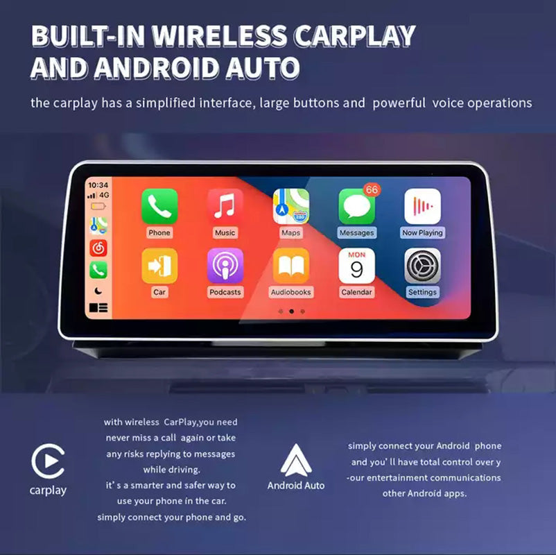 12.3”8 Core Android 11 System Car Multimedia Player For BMW E60 E90 WIFI 4G SIM BT CarPlay GPS Navi Touch Screen Radio Tablet