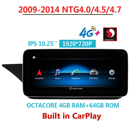 1920*720 IPS,4G/64GB,Qualcomm Snapdragon,Android 13 Car Radio for Mercedes Benz W212,4 Door,LHD2009-2015,E class,4G Internet