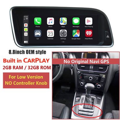 Free Shipping 8.8Inch CarPlay,Android 10.0 System Car Head Unit IPS Screen For Audi Q5 2009-2016 Google WIFI 4G BT Auto GPS Nav Radio