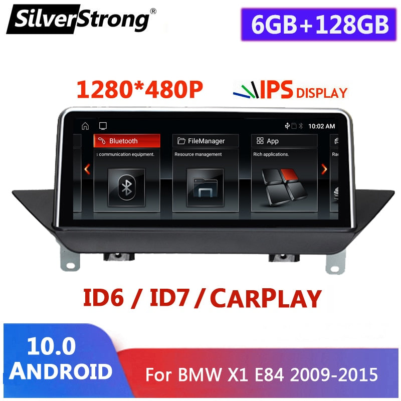 Free Shipping 8CORE 6G 128GB ROM 10.25 inch IPS E84 Android Multimedia player For BMW X1 E84 2009-2015 GPS Navigation AutoRadio System iDrive SWC