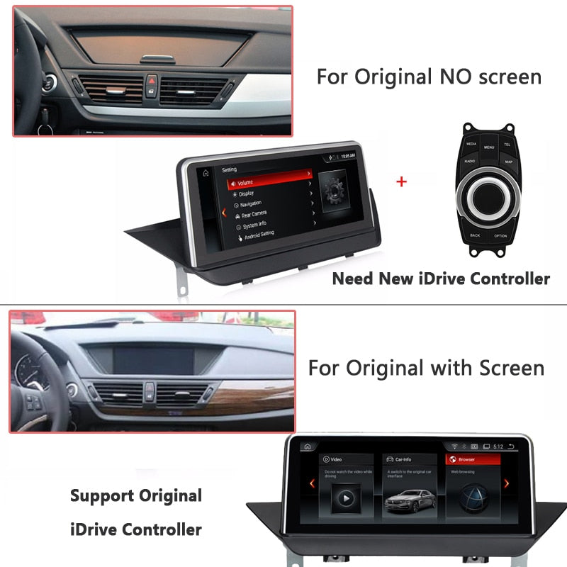 Free Shipping 8CORE 6G 128GB ROM 10.25 inch IPS E84 Android Multimedia player For BMW X1 E84 2009-2015 GPS Navigation AutoRadio System iDrive SWC