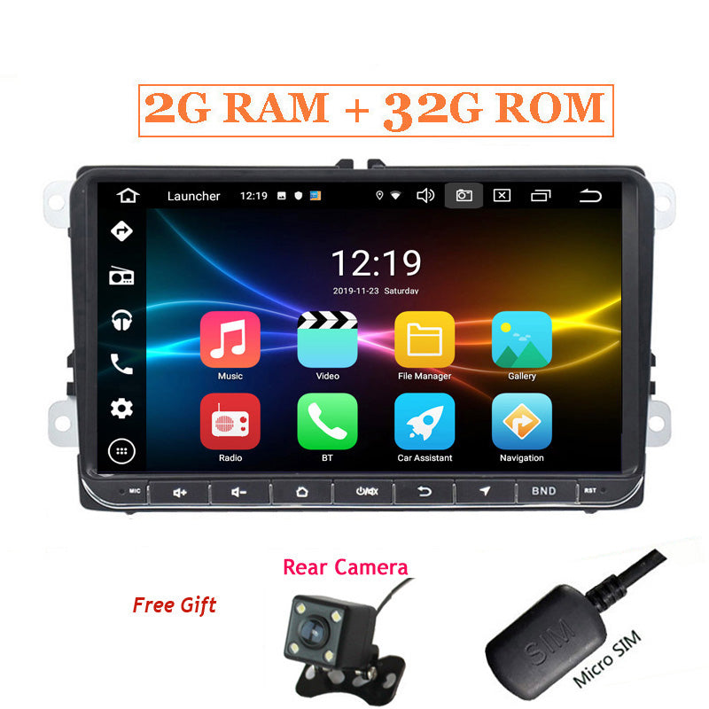 Free Shipping 9Inch IPS 2 Din 2GB+32GB Car Radio,For VolksWagen Golf6,Golf5,B6 Android10,GPS for Tiguan,for Passat B6 B7 head unit