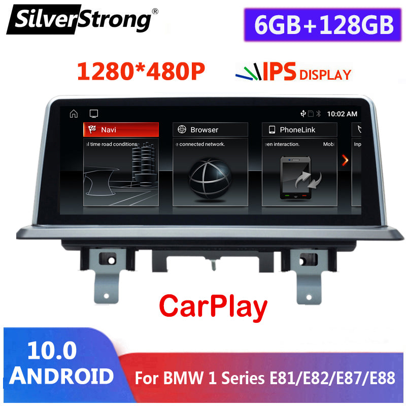Free Shipping Android Auto Radio 6GB/128GB,for BMW 120 125 128 130, E87,E81,E82,E88,Multimedia Screen,iDrive Control