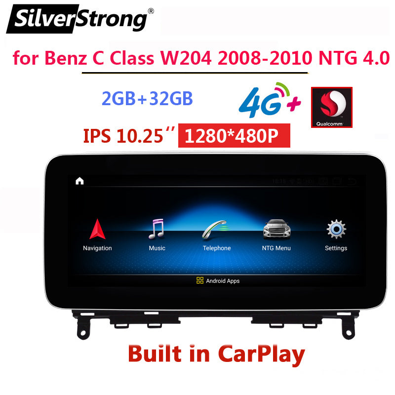 Free Shipping Android Car Radio GPS For Mercedes Benz C Class W204 S204 2008 2009 2010 NTG 4.0 Car GPS Navigation Multimedia Player