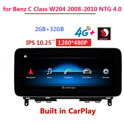 Free Shipping Android Car Radio GPS For Mercedes Benz C Class W204 S204 2008 2009 2010 NTG 4.0 Car GPS Navigation Multimedia Player