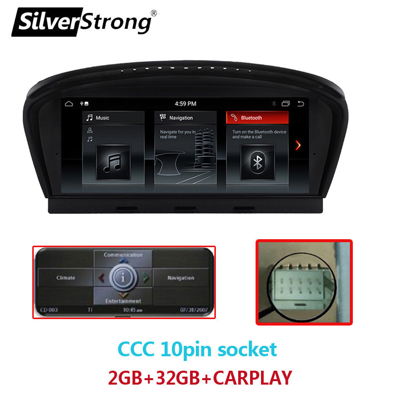 Free Shipping Android 10 E60 Android Multimedia Player for BMW 5 Series E60 E61 E63 E64 E90 E91 E92 525 530 CCC CIC iDrive 720P Camera support