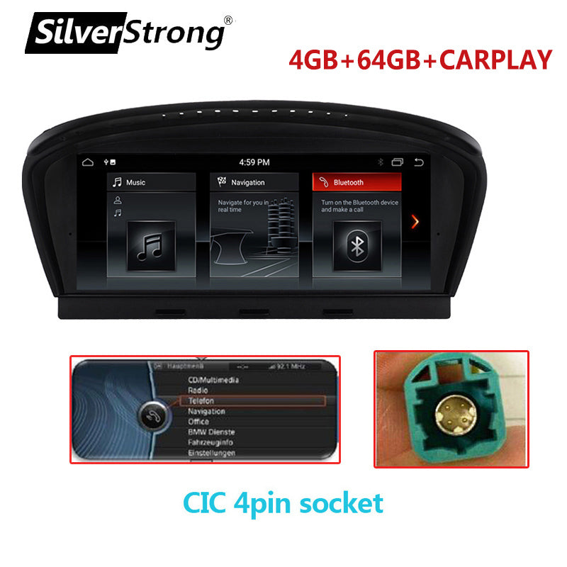 Free Shipping Android 10 E60 Android Multimedia Player for BMW 5 Series E60 E61 E63 E64 E90 E91 E92 525 530 CCC CIC iDrive 720P Camera support