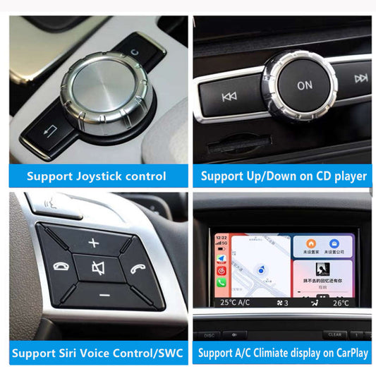 For Becker Navigation,Retrofit Wireless CarPlay Module,For A180 A200 B180 B200 C180 C200 W204 207 W212,Android Auto Adapter