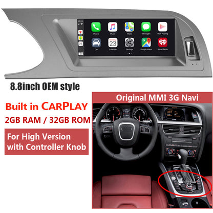 Free Shipping Original Style,IPS Android Multimedia,Autoradio for Audi A4 A4L A5 2009-2012,CARPLAY,MMI 2G,AMI adapter,Low/High Compatible
