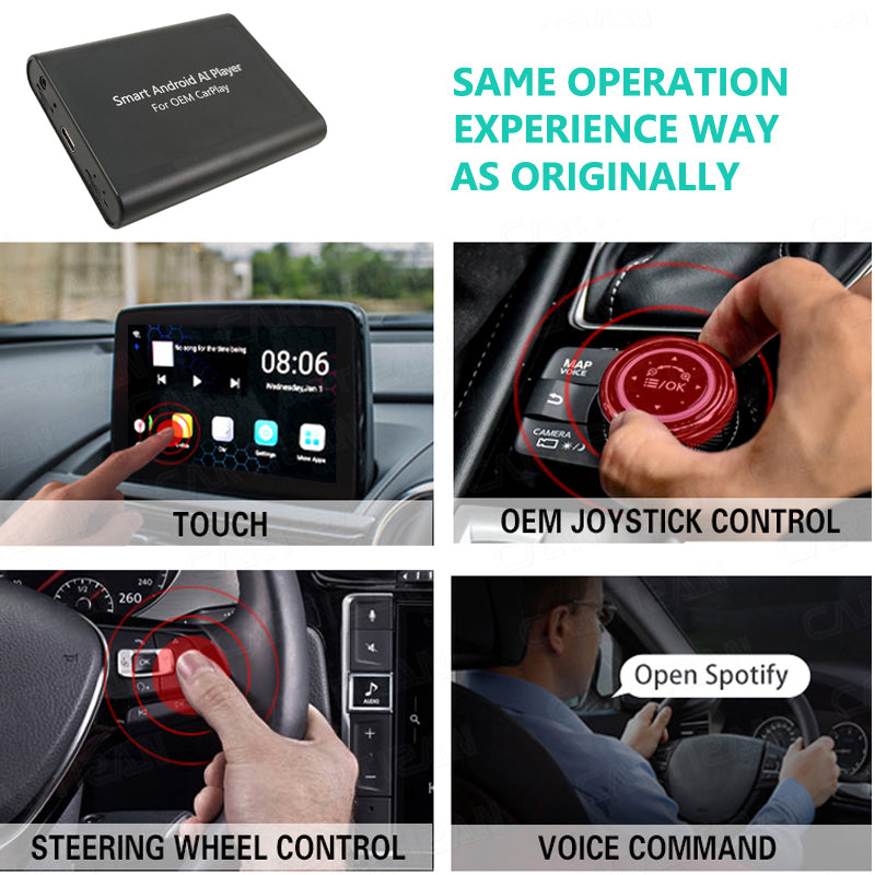 Qualcomm Snapdragon Android 10 Wireless CarPlay Android Auto Ai Box Car Multimedia Player For Benz AUDI Honda Universal Netfix