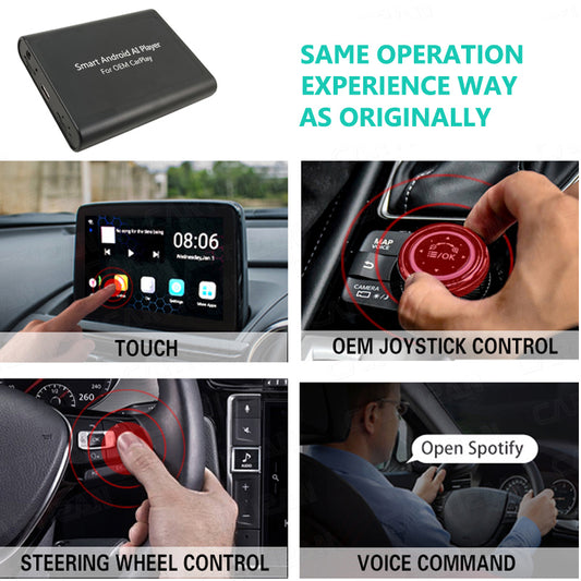 Qualcomm Snapdragon Android 10 Wireless CarPlay Android Auto Ai Box Car Multimedia Player For Benz AUDI Honda Universal Netfix