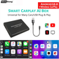 Qualcomm Snapdragon Android 10 Wireless CarPlay Android Auto Ai Box Car Multimedia Player For Benz AUDI Honda Universal Netfix