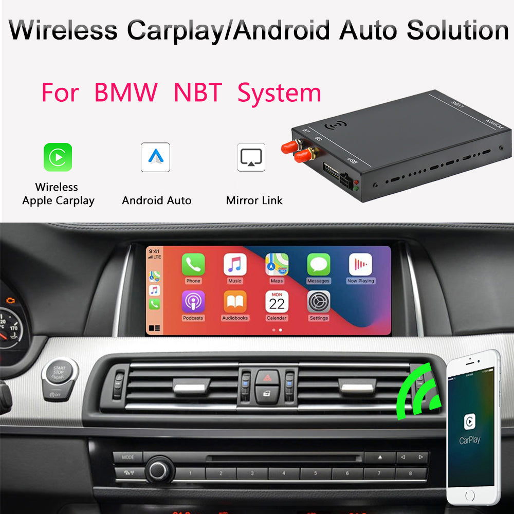 Wireless Apple CarPlay Module Android Auto Netflix CIC NBT EVO Monitor Box For BMW 1/2/3/4/5/6/7/X1/X2/X3/X4/X5/X6/MINI F30 E90 F15 E84 carplay MMI