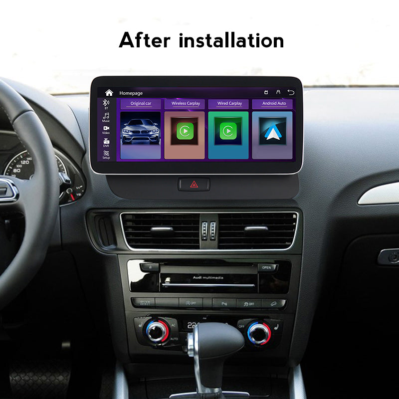 Wireless Wired CarPlay Screen Car dvd Player For Audi Q5 2009-2018 LHD HD Screen multimedia system support DVR Android Auto BT