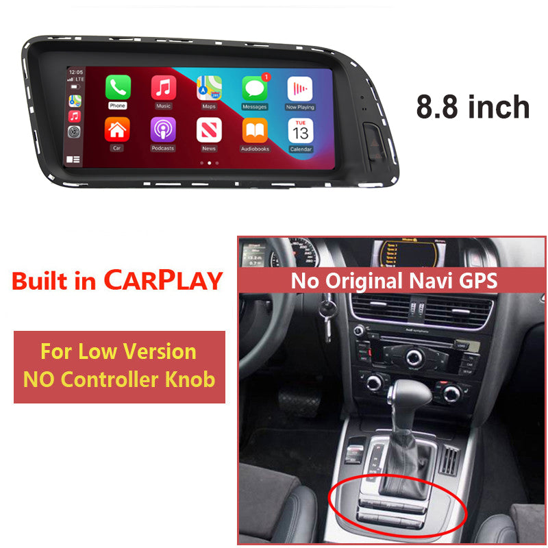 Wireless Wired CarPlay Screen Car dvd Player For Audi Q5 2009-2018 LHD HD Screen multimedia system support DVR Android Auto BT