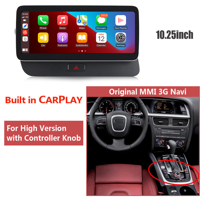 Wireless Wired CarPlay Screen Car dvd Player For Audi Q5 2009-2018 LHD HD Screen multimedia system support DVR Android Auto BT